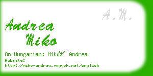 andrea miko business card
